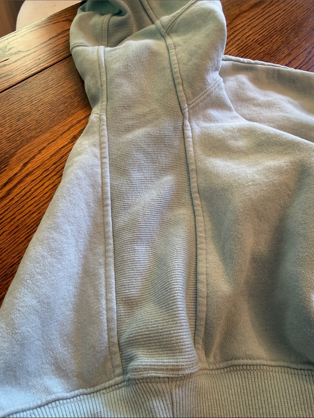Oversized Washed Blue Crewneck Sweatshirt Soft Boxy Cozy Lounge M/L - Picture 10 of 10